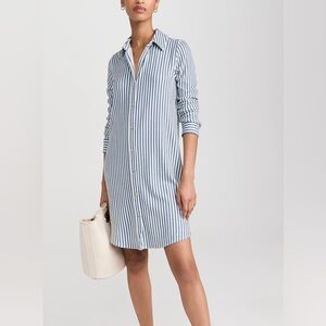 XS Faherty Striped Super Soft Shirt Dress